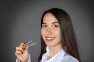 woman with Invisalign